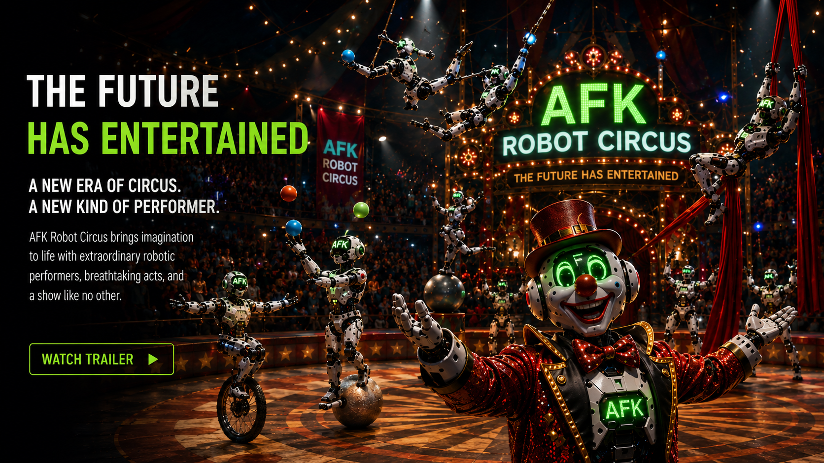 AFK Robot Circus scene